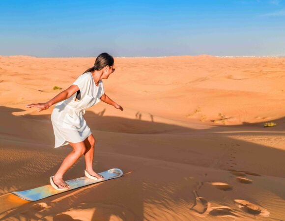 Adventure Combo Tour Package: Early Morning Camel Trekking Plus Evening Desert Safari